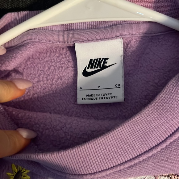 Purple Embroider Nike Sweater - Picture 4 of 4